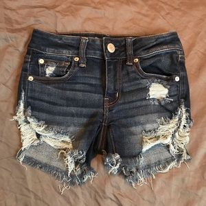 (American Eagle) Super Stretchy Midi Shorts
